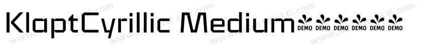 KlaptCyrillic Medium字体转换
